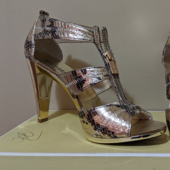 Michael Khors Berkley T Strap (Genuine Snake) - Picture 1 of 6